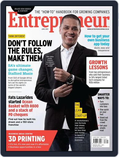 Entrepreneur Magazine South Africa May 31st, 2013 Digital Back Issue Cover