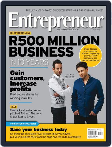 Entrepreneur Magazine South Africa July 31st, 2012 Digital Back Issue Cover