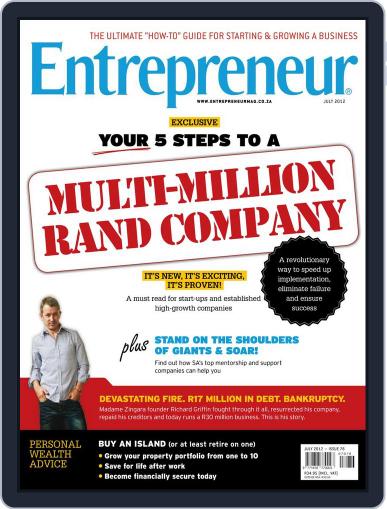 Entrepreneur Magazine South Africa June 30th, 2012 Digital Back Issue Cover