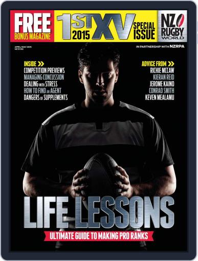 Nz Rugby World First Xv March 29th, 2015 Digital Back Issue Cover