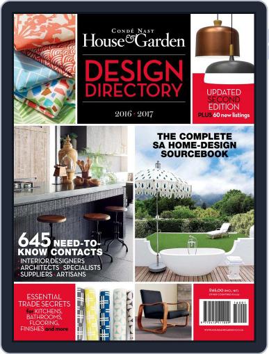 Condé Nast House & Garden Design Directory August 1st, 2016 Digital Back Issue Cover