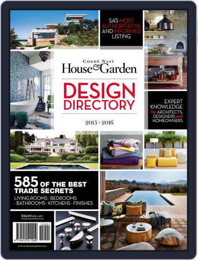 Condé Nast House & Garden Design Directory May 1st, 2016 Digital Back Issue Cover