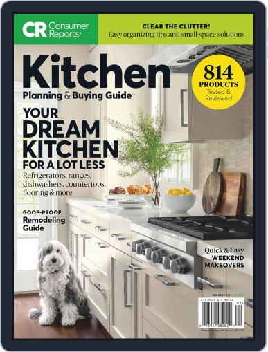 Consumer Reports Kitchen Planning and Buying Guide January 1st, 2019 Digital Back Issue Cover