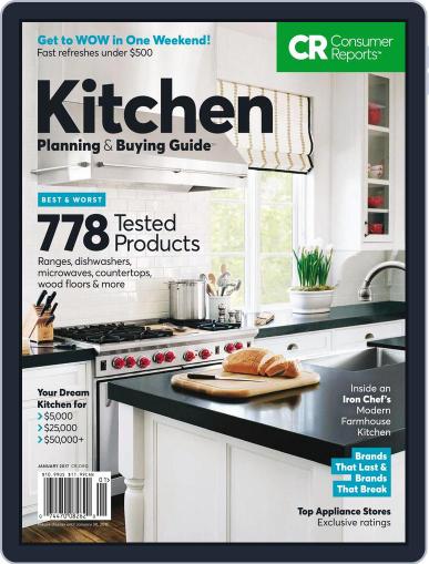 Consumer Reports Kitchen Planning and Buying Guide January 1st, 2017 Digital Back Issue Cover