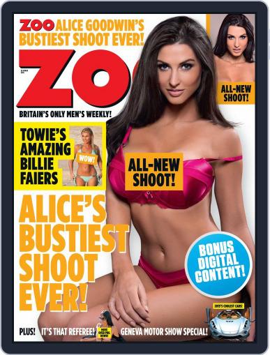 Zoo Magazine Uk March 10th, 2015 Digital Back Issue Cover