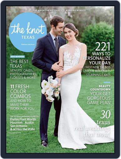 The Knot Texas Weddings April 1st, 2016 Digital Back Issue Cover