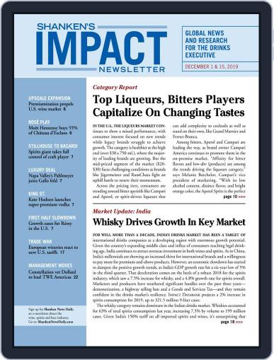 Shanken's Impact Newsletter December 1st, 2019 Digital Back Issue Cover