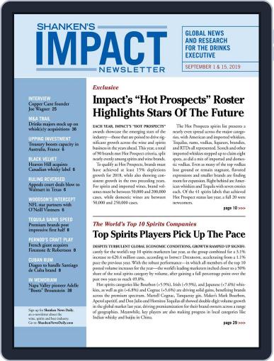 Shanken's Impact Newsletter September 1st, 2019 Digital Back Issue Cover