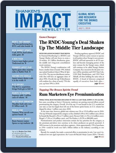 Shanken's Impact Newsletter July 1st, 2019 Digital Back Issue Cover