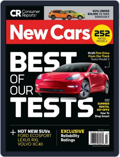 Consumer Reports New Cars July 1st, 2018 Digital Back Issue Cover