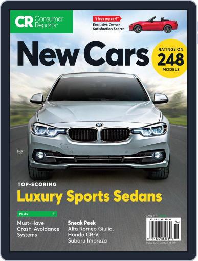 Consumer Reports New Cars April 1st, 2017 Digital Back Issue Cover