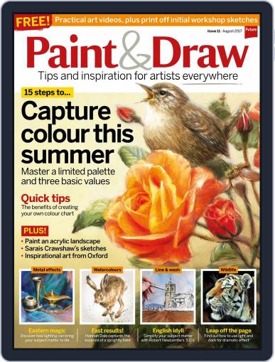 Paint & Draw August 1st, 2017 Digital Back Issue Cover