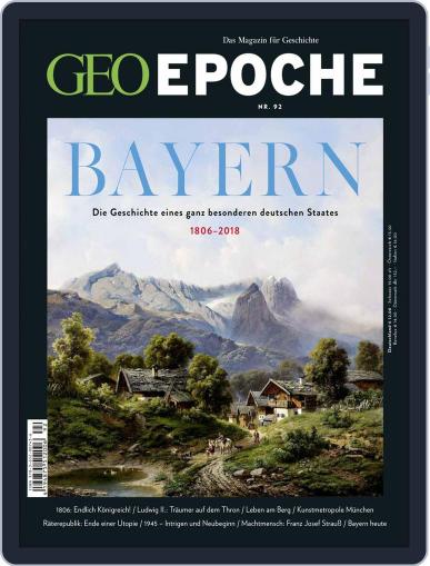 GEO EPOCHE August 1st, 2018 Digital Back Issue Cover