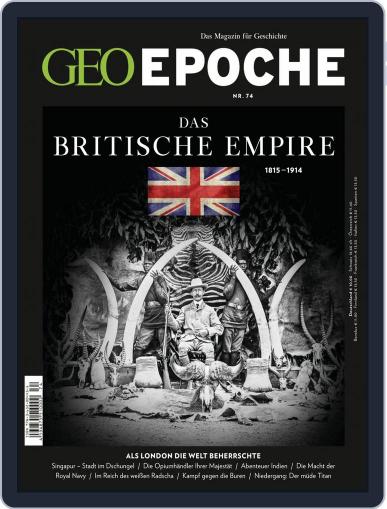 GEO EPOCHE July 31st, 2015 Digital Back Issue Cover