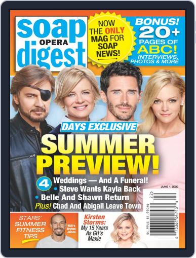 Soap Opera Digest June 1st, 2020 Digital Back Issue Cover