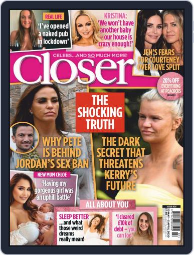 Closer United Kingdom May 30th, 2020 Digital Back Issue Cover