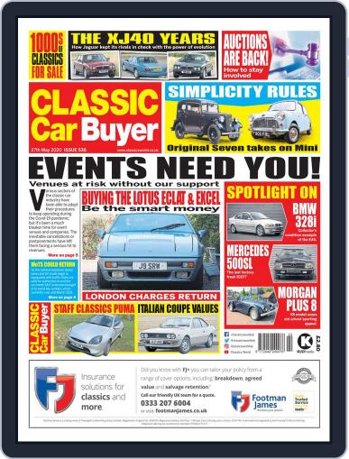 Classic Car Buyer May 27th, 2020 Digital Back Issue Cover