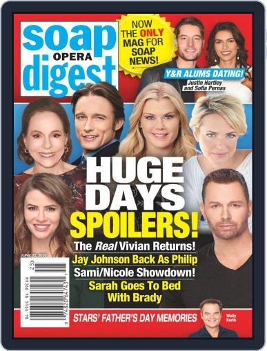 Soap Opera Digest June 22nd, 2020 Digital Back Issue Cover