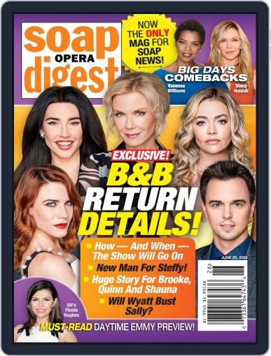 Soap Opera Digest June 29th, 2020 Digital Back Issue Cover