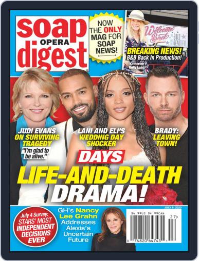 Soap Opera Digest July 6th, 2020 Digital Back Issue Cover