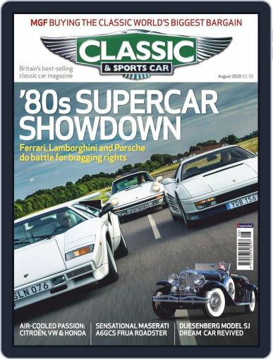Classic & Sports Car August 1st, 2020 Digital Back Issue Cover