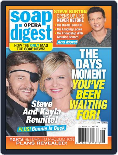 Soap Opera Digest July 13th, 2020 Digital Back Issue Cover