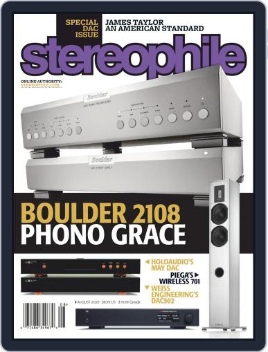 Stereophile August 1st, 2020 Digital Back Issue Cover