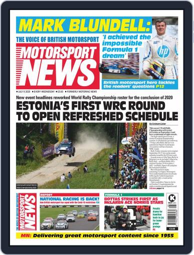 Motorsport News July 8th, 2020 Digital Back Issue Cover
