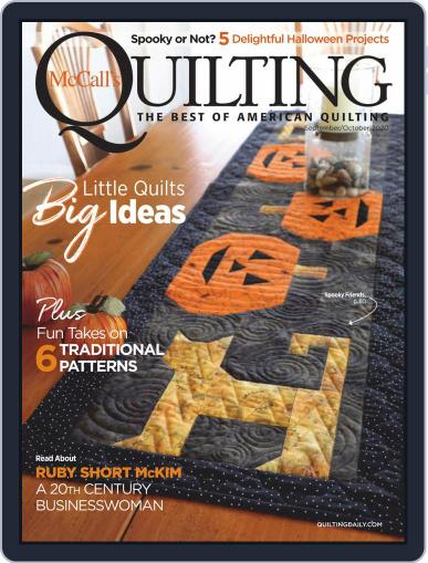 McCall's Quilting September 1st, 2020 Digital Back Issue Cover