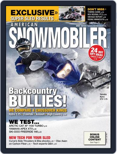 American Snowmobiler November 3rd, 2012 Digital Back Issue Cover
