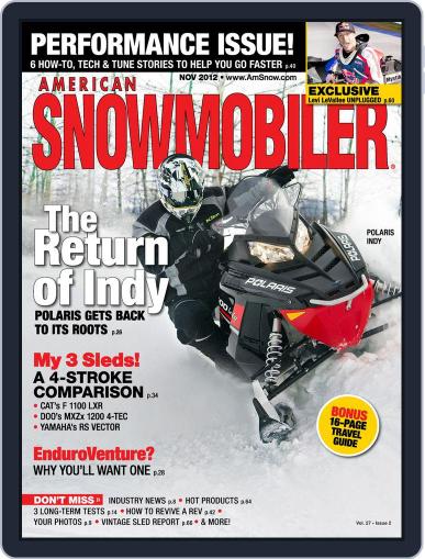 American Snowmobiler September 22nd, 2012 Digital Back Issue Cover