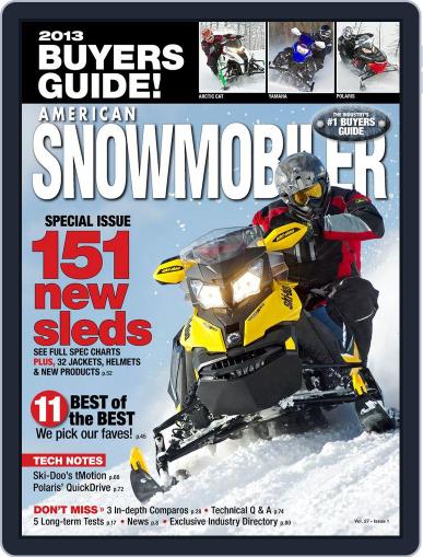 American Snowmobiler August 18th, 2012 Digital Back Issue Cover