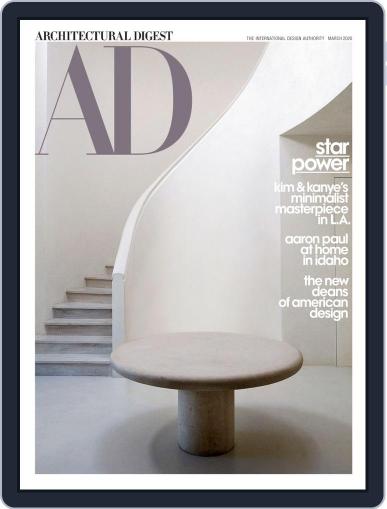 Architectural Digest March 1st, 2020 Digital Back Issue Cover
