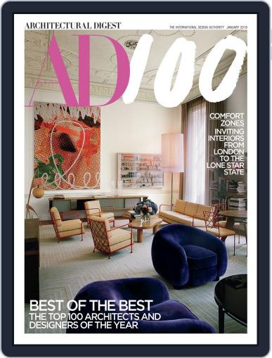 Architectural Digest January 1st, 2019 Digital Back Issue Cover