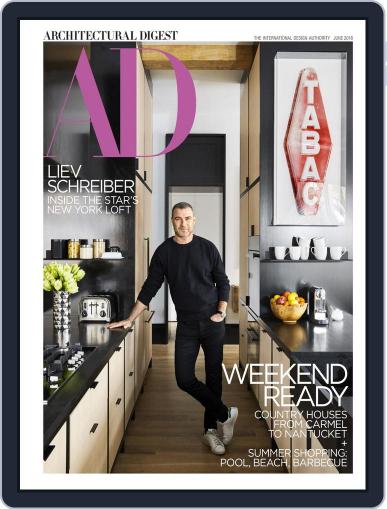 Architectural Digest June 1st, 2018 Digital Back Issue Cover