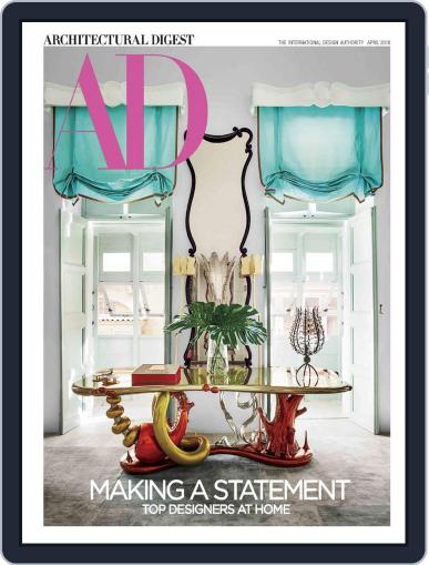Architectural Digest April 1st, 2018 Digital Back Issue Cover