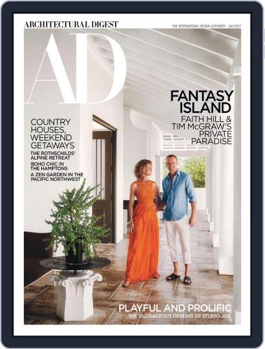 Architectural Digest July 1st, 2017 Digital Back Issue Cover