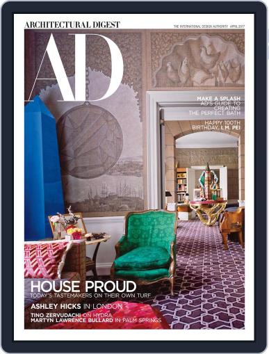 Architectural Digest April 1st, 2017 Digital Back Issue Cover
