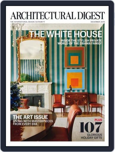 Architectural Digest December 1st, 2016 Digital Back Issue Cover