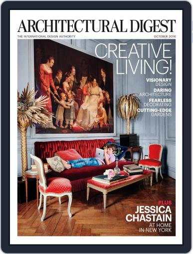 Architectural Digest October 1st, 2016 Digital Back Issue Cover