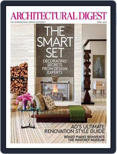 Architectural Digest April 1st, 2015 Digital Back Issue Cover