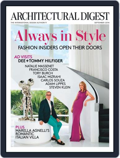 Architectural Digest August 5th, 2014 Digital Back Issue Cover