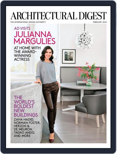Architectural Digest January 7th, 2014 Digital Back Issue Cover
