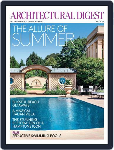 Architectural Digest June 4th, 2013 Digital Back Issue Cover