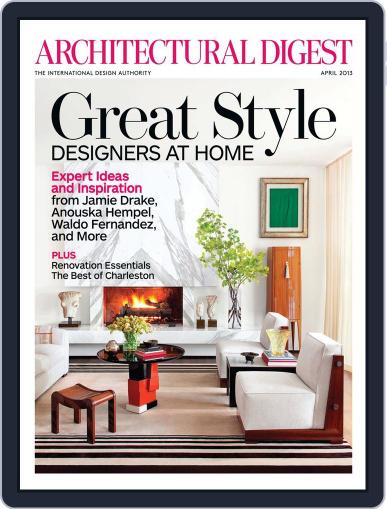 Architectural Digest March 5th, 2013 Digital Back Issue Cover