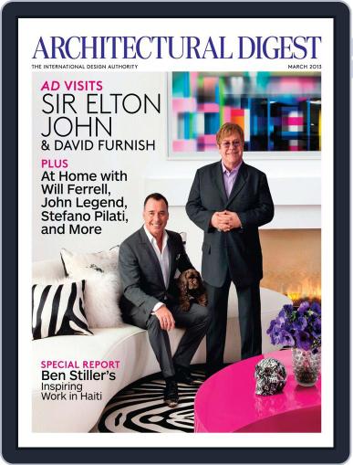 Architectural Digest February 5th, 2013 Digital Back Issue Cover