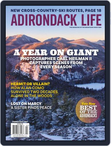 Adirondack Life (Digital) January 1st, 2017 Issue Cover