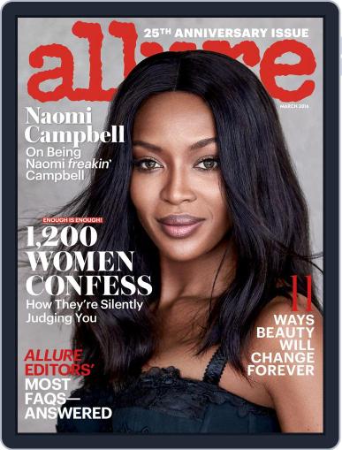 Allure March 1st, 2016 Digital Back Issue Cover