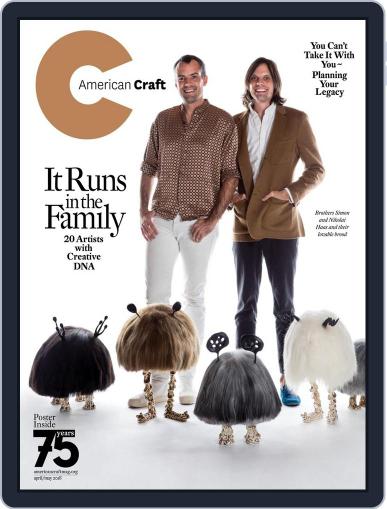 American Craft April 1st, 2018 Digital Back Issue Cover