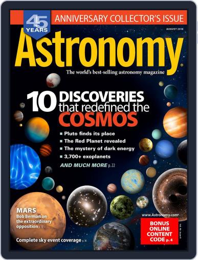 Astronomy August 1st, 2018 Digital Back Issue Cover